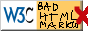 w3c certified bad html